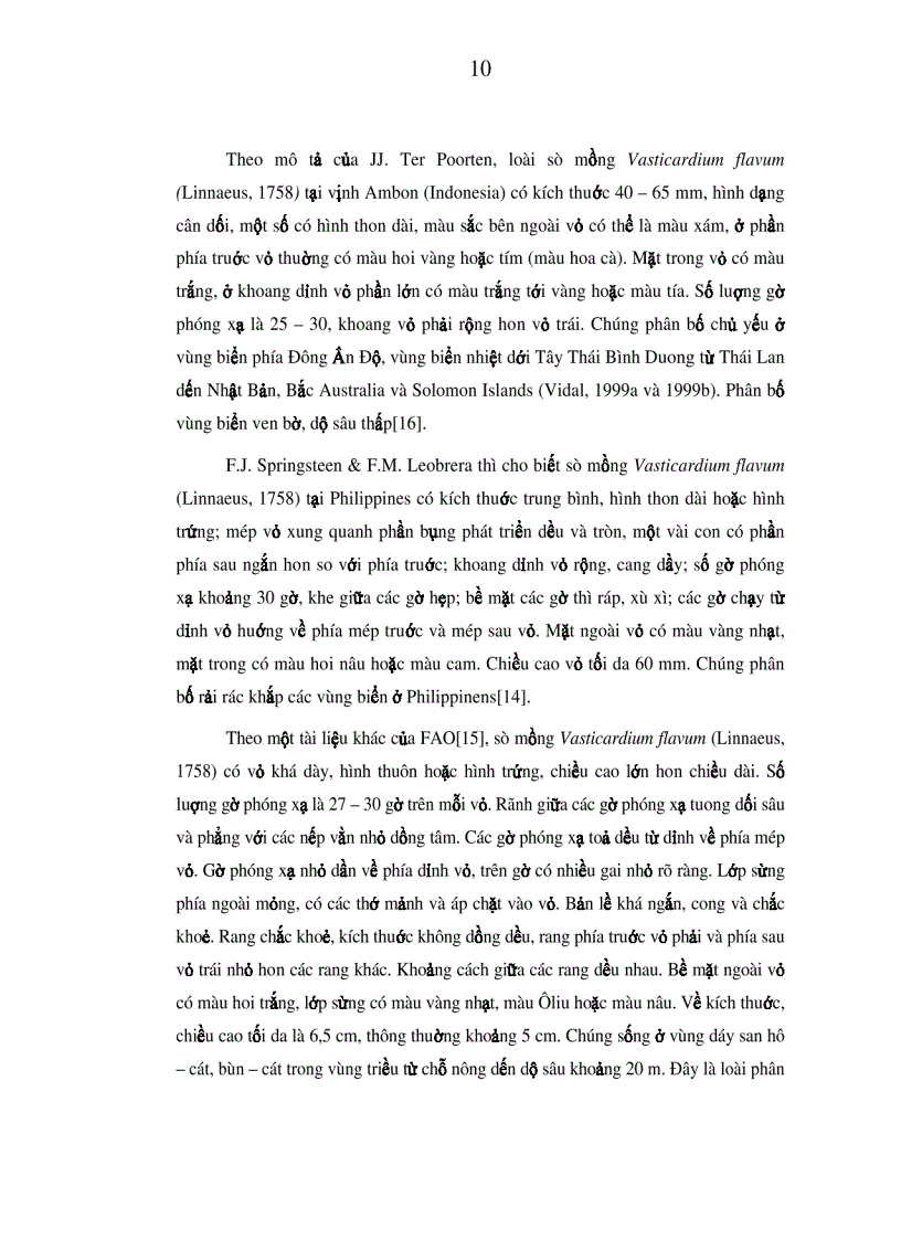 image for page Nghiên cứu đặc điểm sinh học sinh sản và tiến hành thử nghiệm sinh sản nhân tạo sò mồng Váticadium flavum