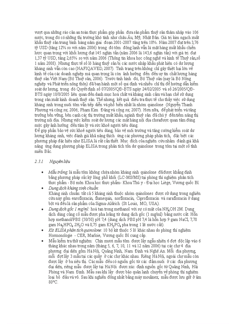 image for page Phan tich du luong chat khang sinh trong thuc pham