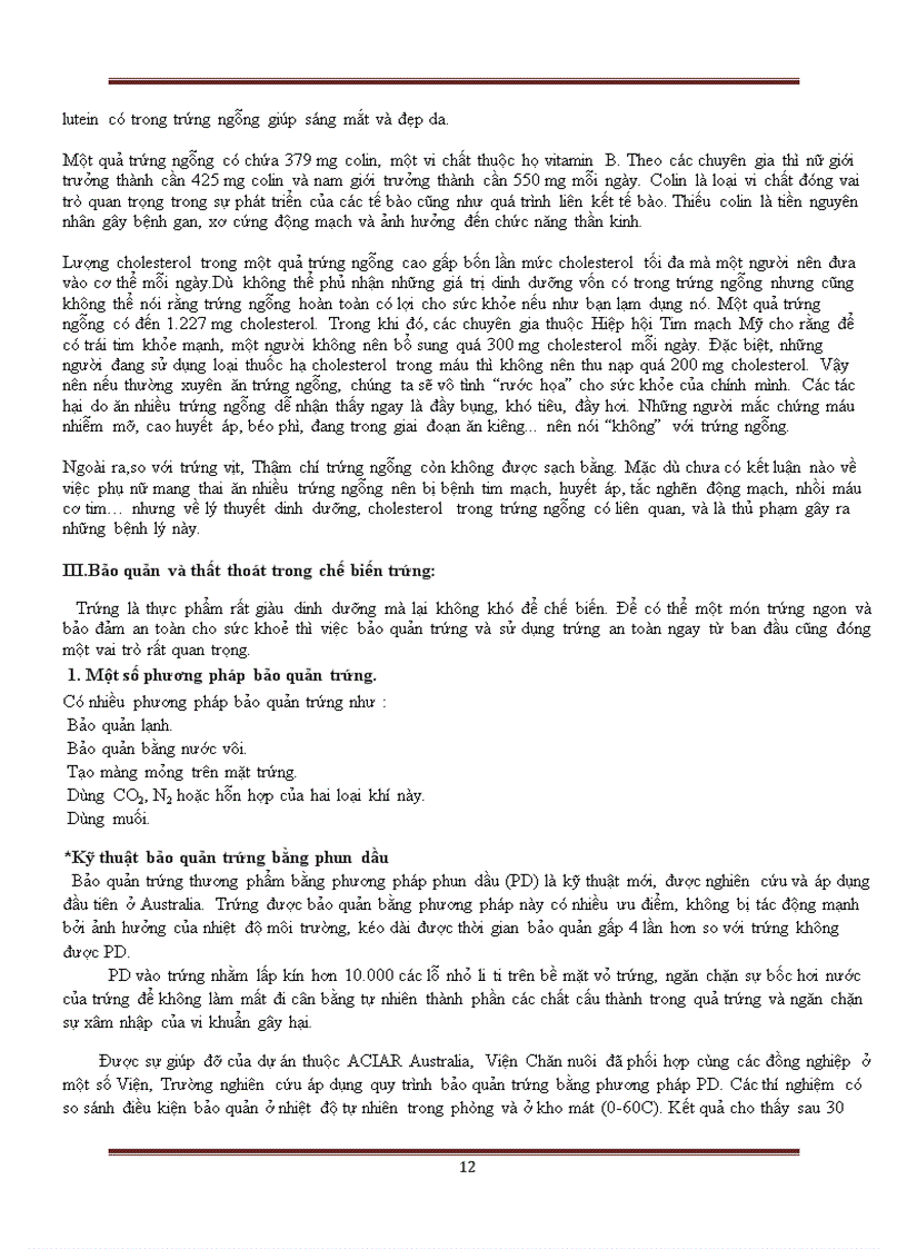 image for page So sánh giá trị dinh dưỡng của các loại trứng