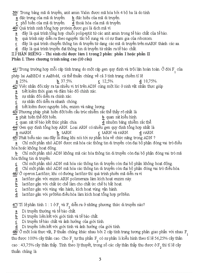 image for page Thi thu dai hoc mon sinh thtt