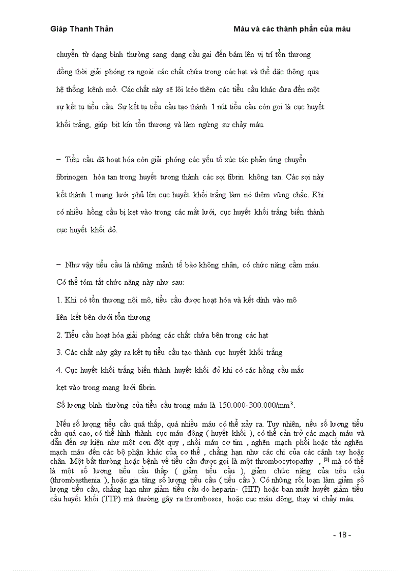 image for page Tiểu luận máu vá các thành phần của máu