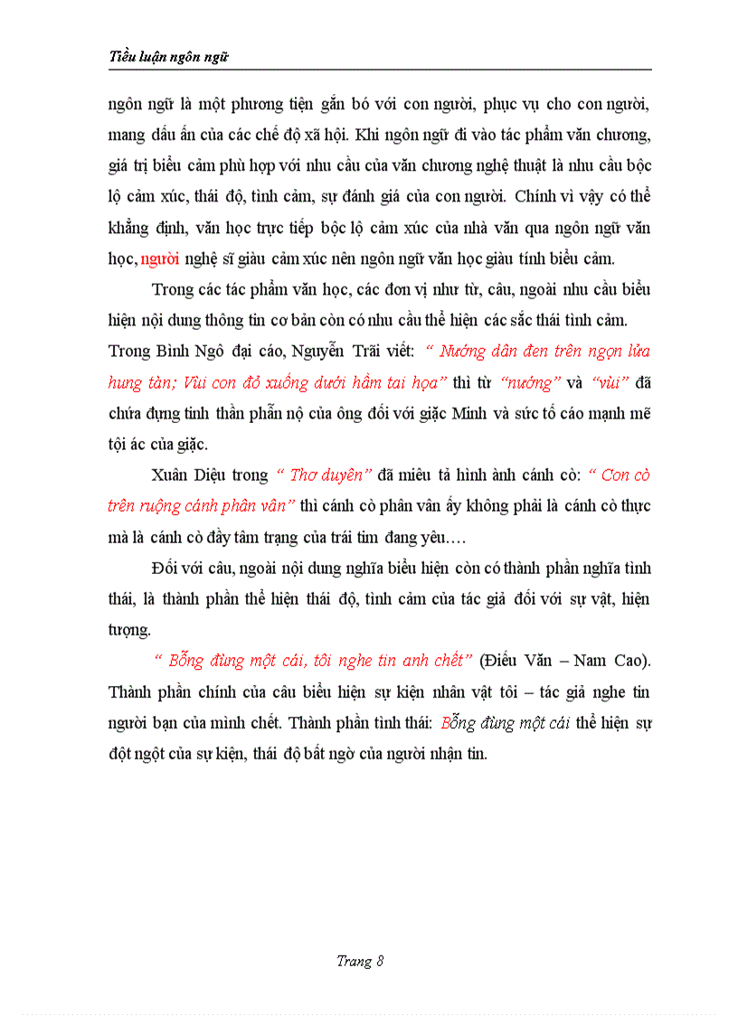 image for page Tiểu luận ngôn ngữ