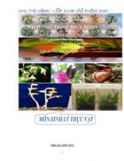 Tường trình thực hành sinh lý thực vật ĐHSPHN2