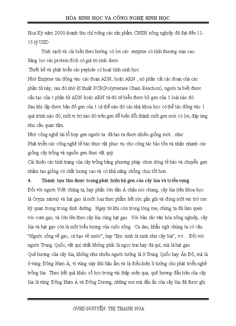 image for page Ứng dụng của hoá sinh học trong lĩnh vực công nghệ sinh học