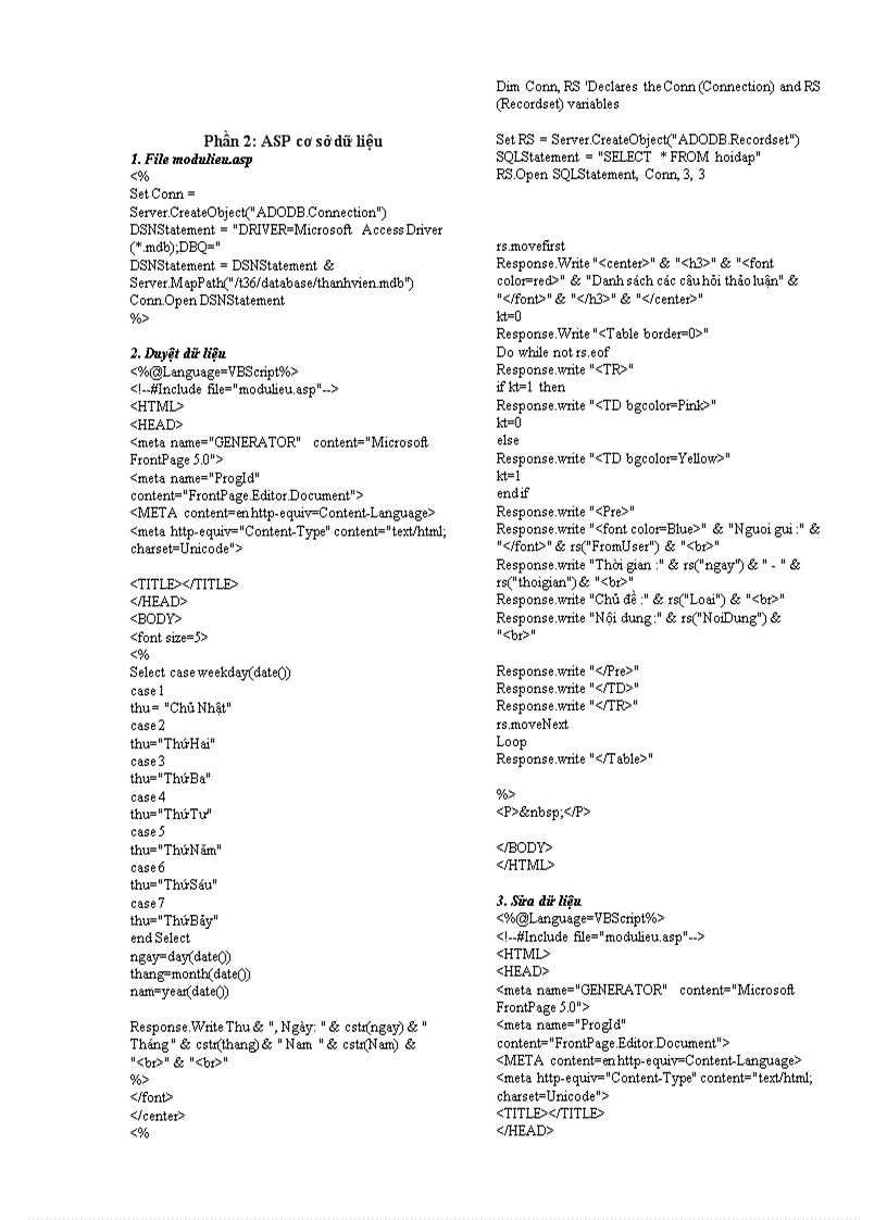 image for page 50 bài tập ASP cho người mới học