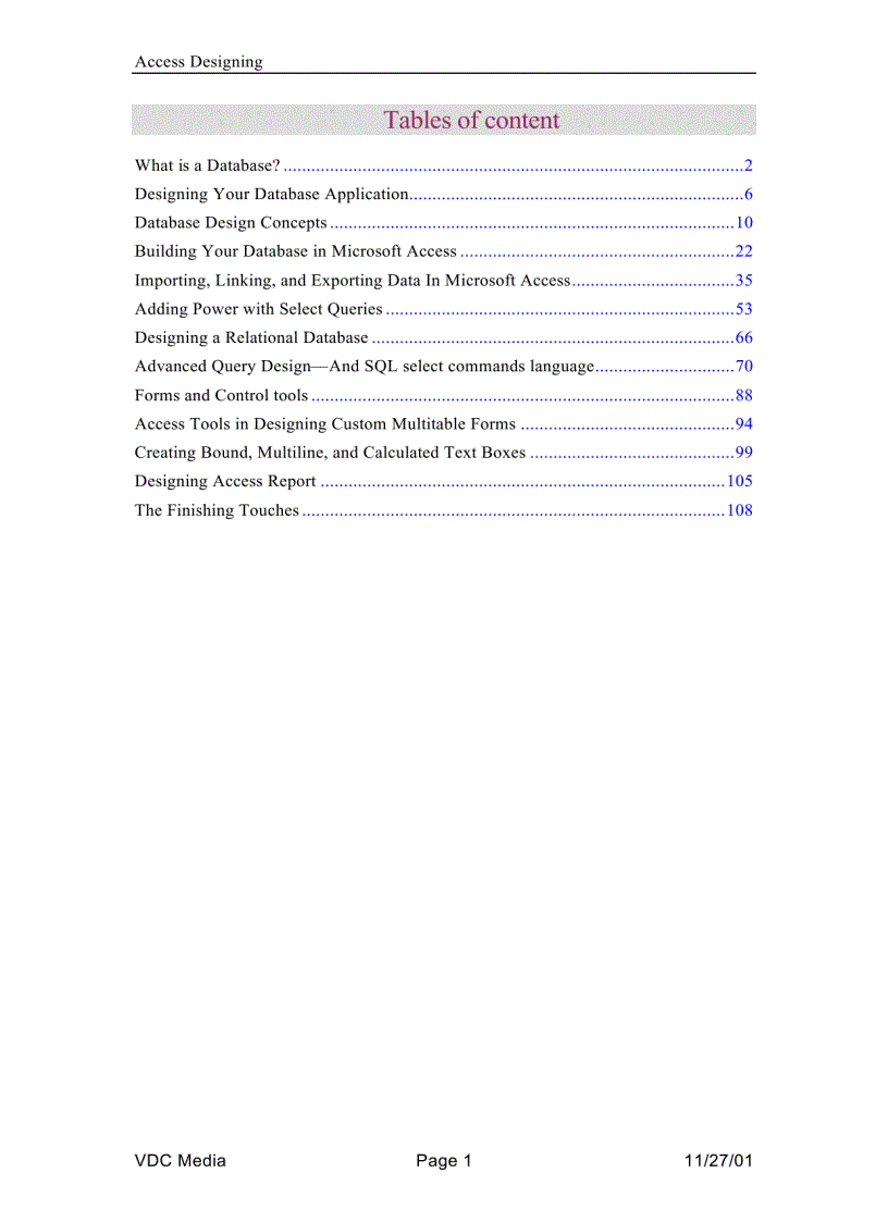 image for page Access designing