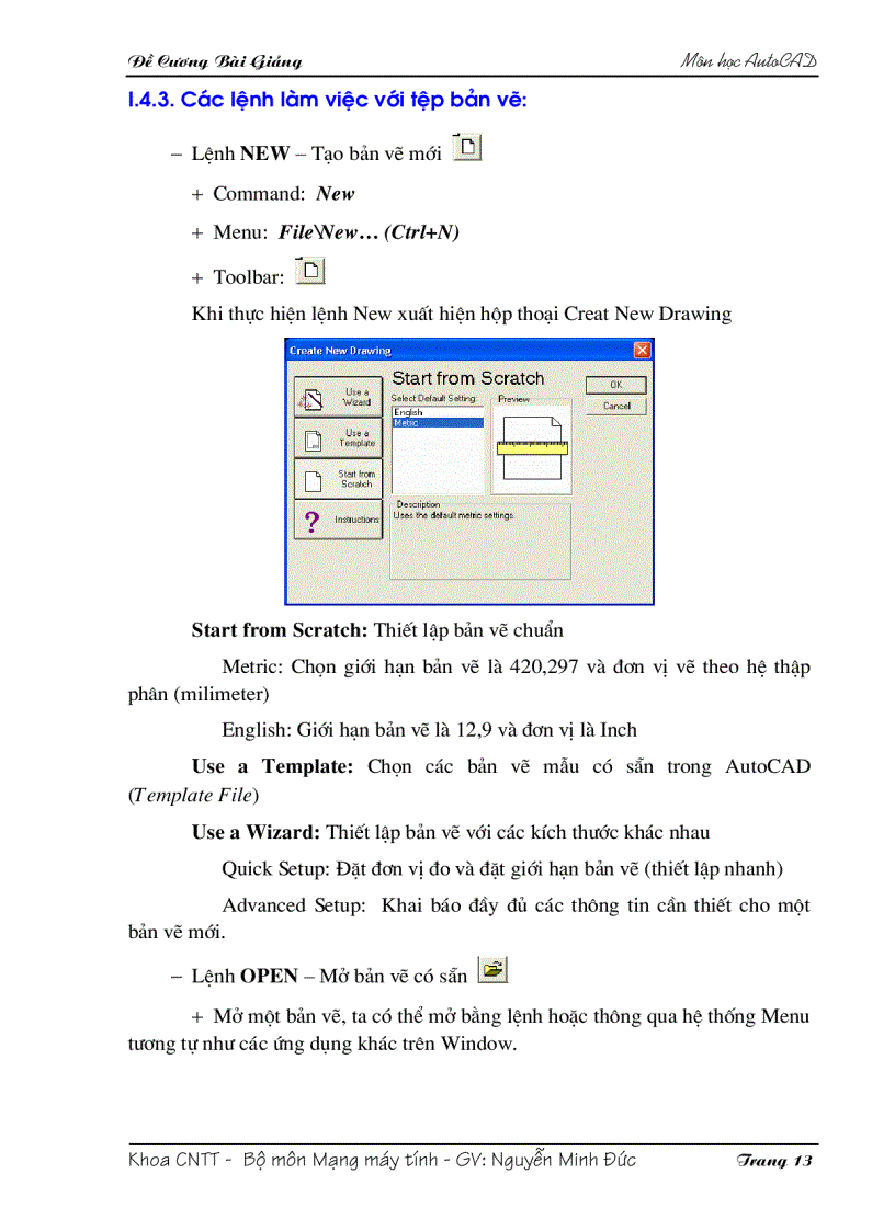 image for page Bài giảng autocad 2004