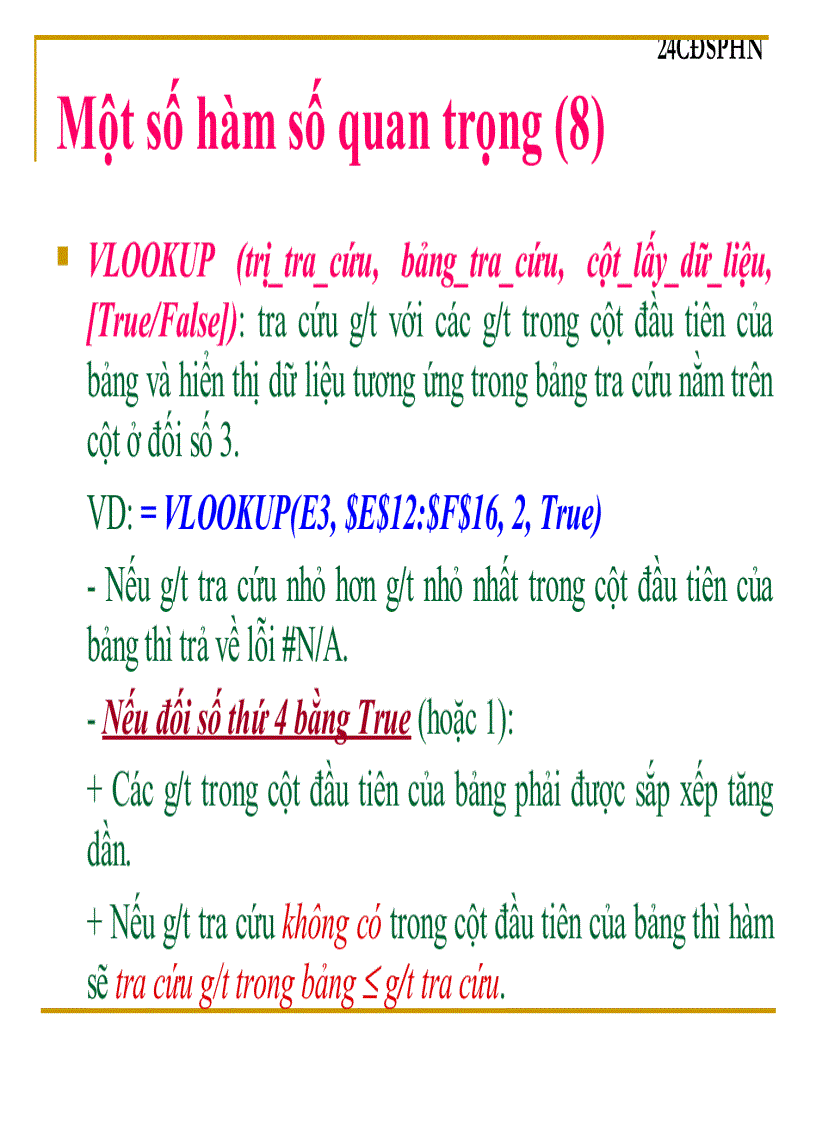 image for page Bai giang Excel