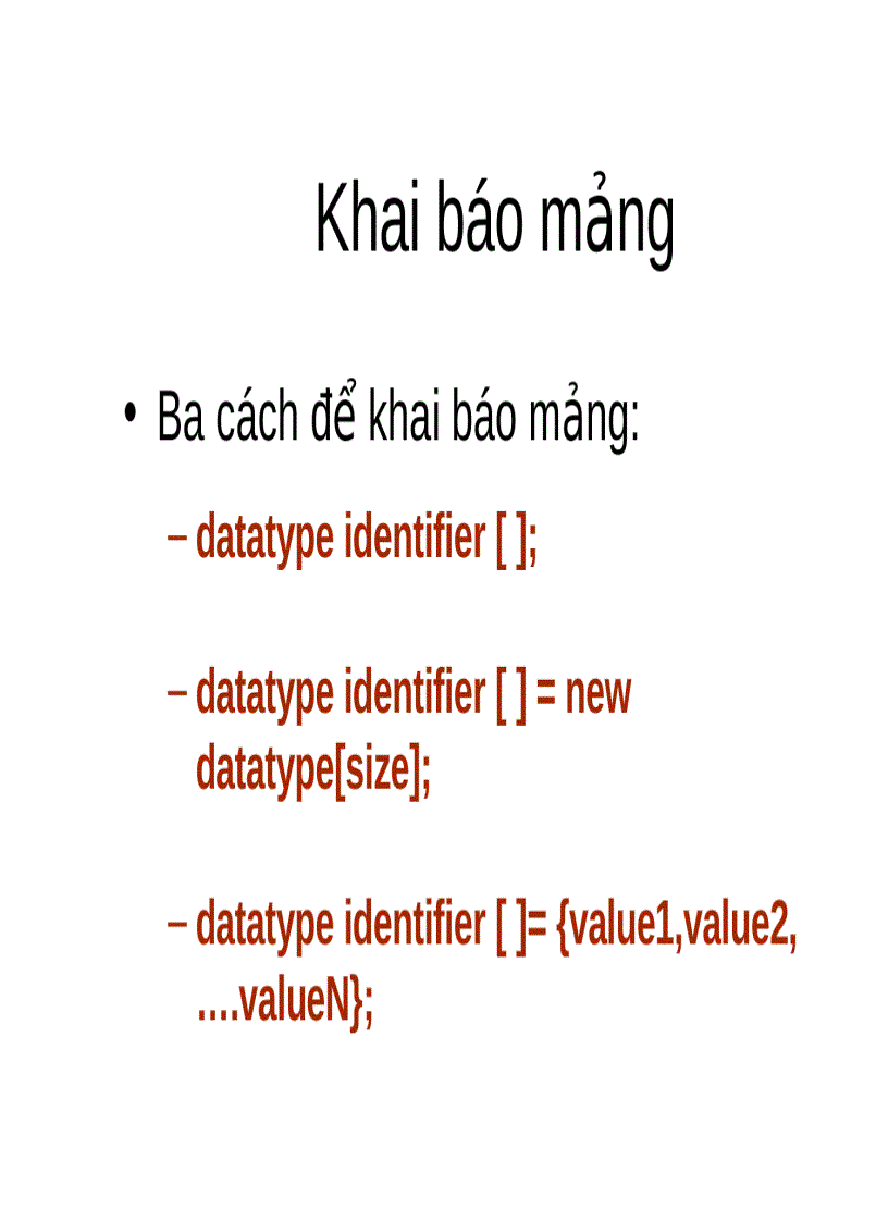 image for page Bài giảng lập trình Java