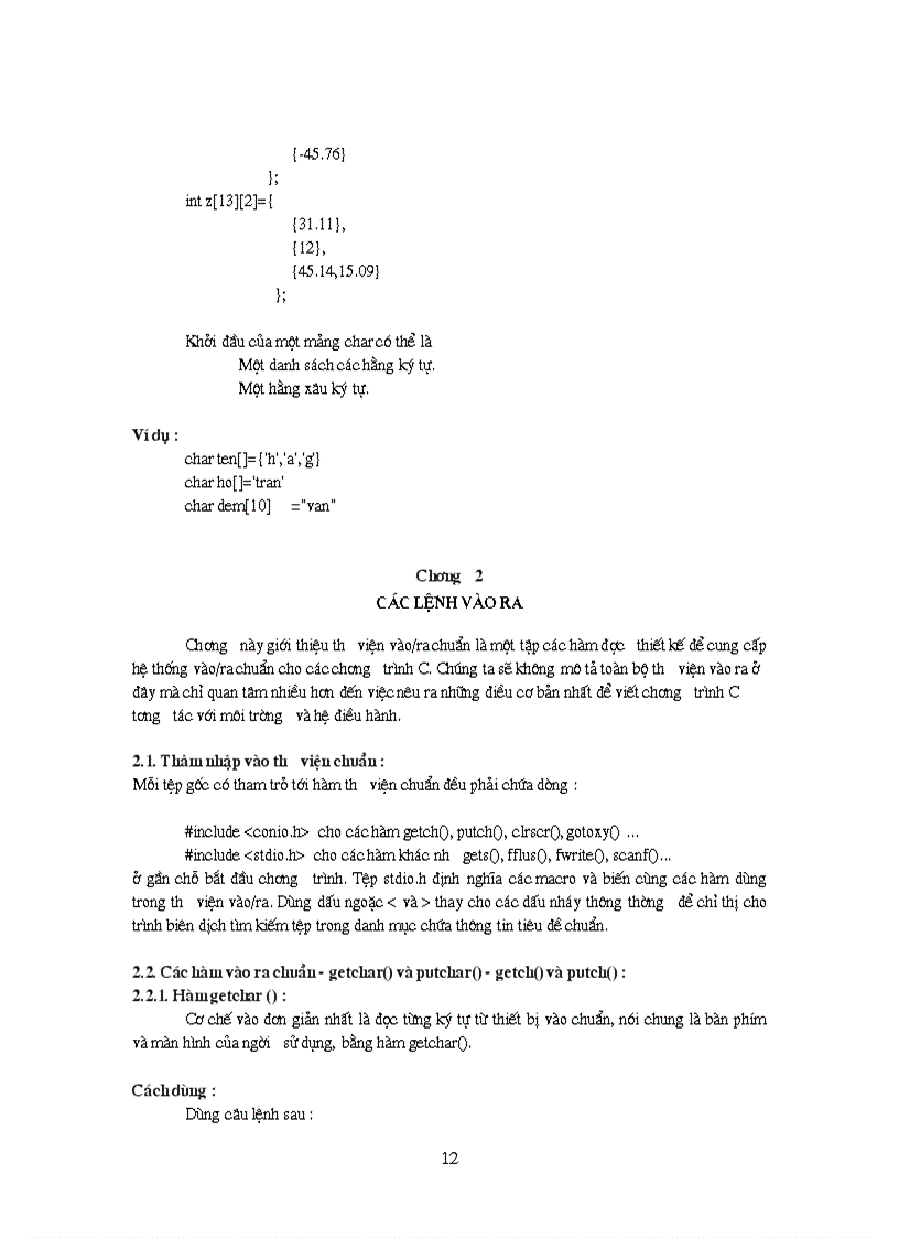 image for page Bài giảng ngôn ngữ lập trình C