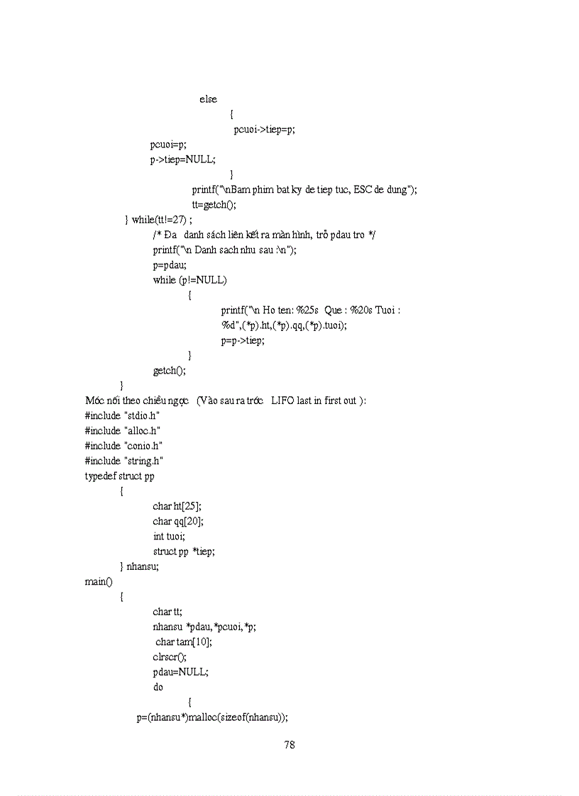 image for page Bài giảng ngôn ngữ lập trình C