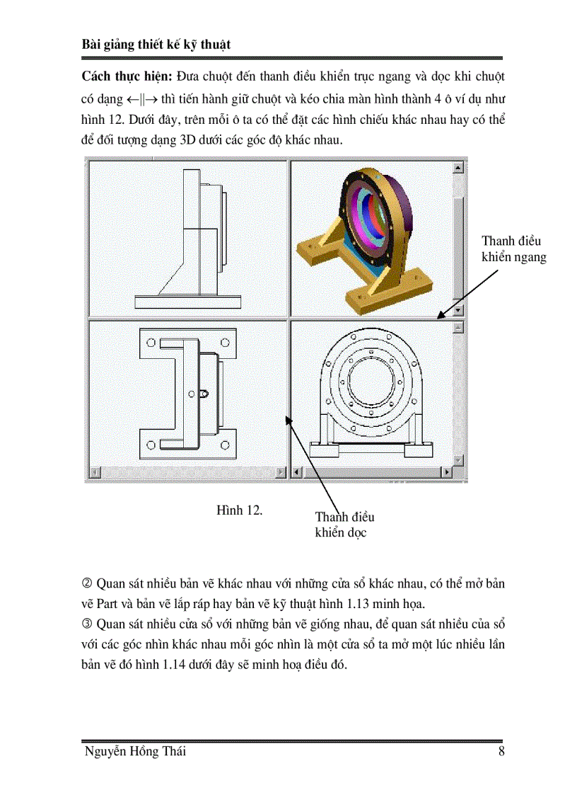 image for page Bai giang SOLIDWORK02 chuong 1