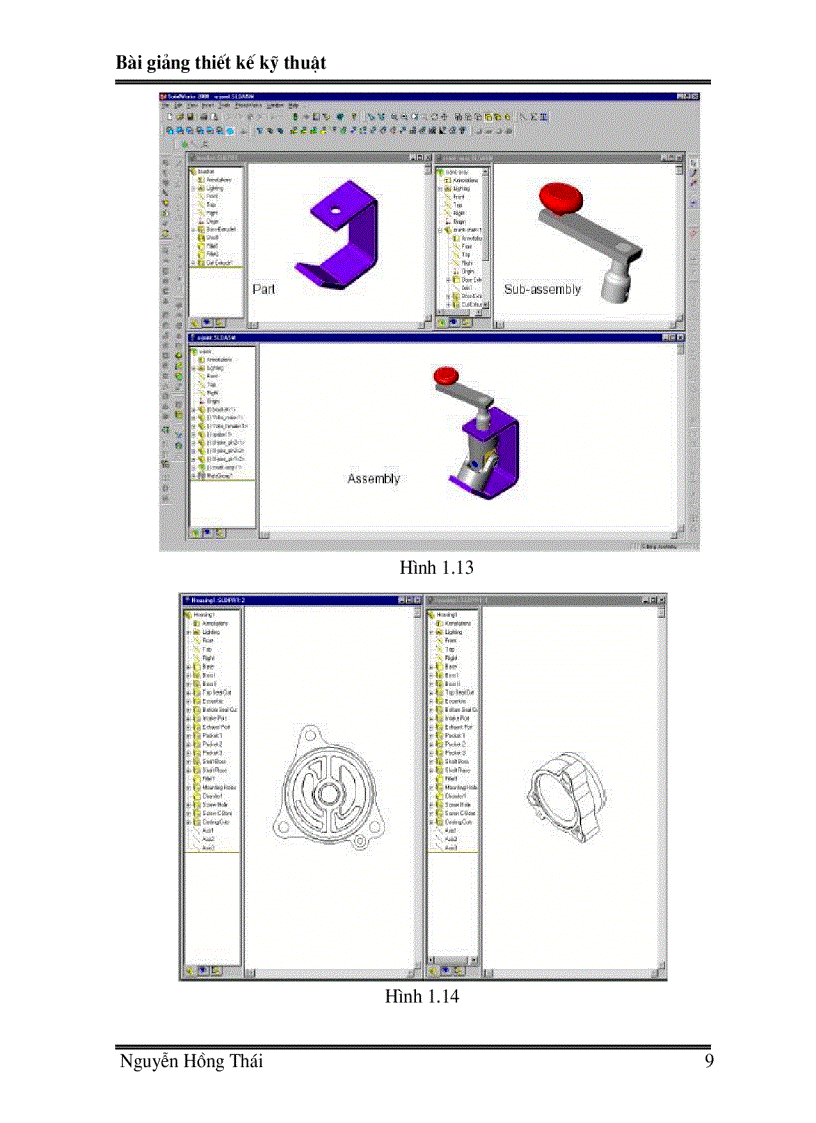 image for page Bai giang SOLIDWORK02 chuong 1