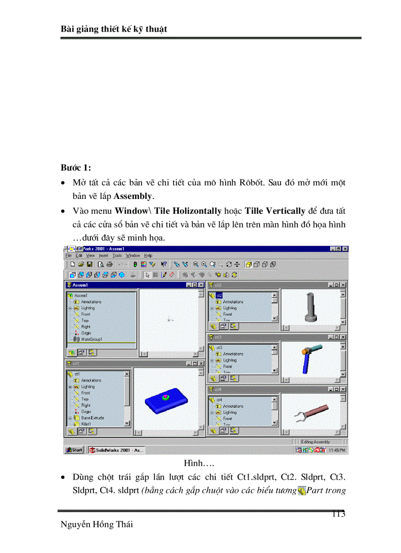 image for page Bai giang SOLIDWORK02 chuong 10