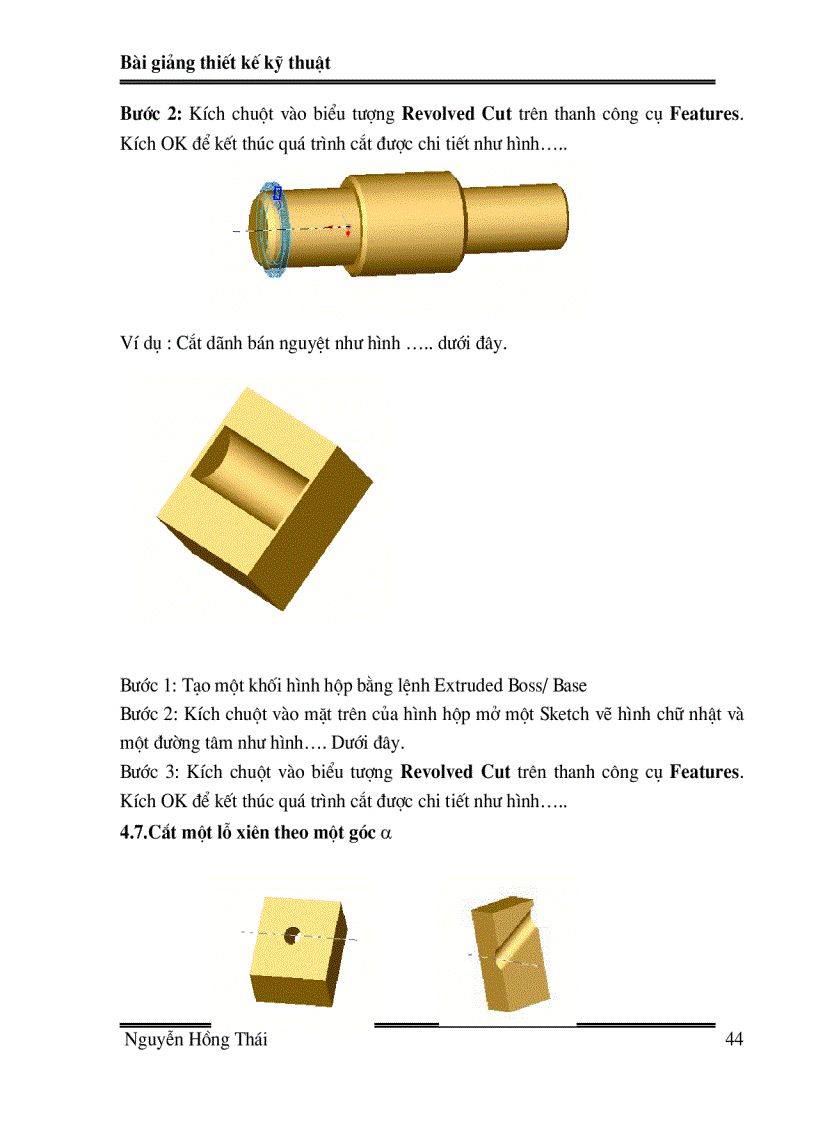 image for page Bai giang SOLIDWORK02 chuong 4