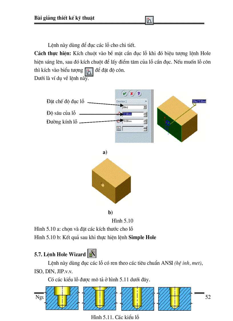 image for page Bai giang SOLIDWORK02 chuong 5