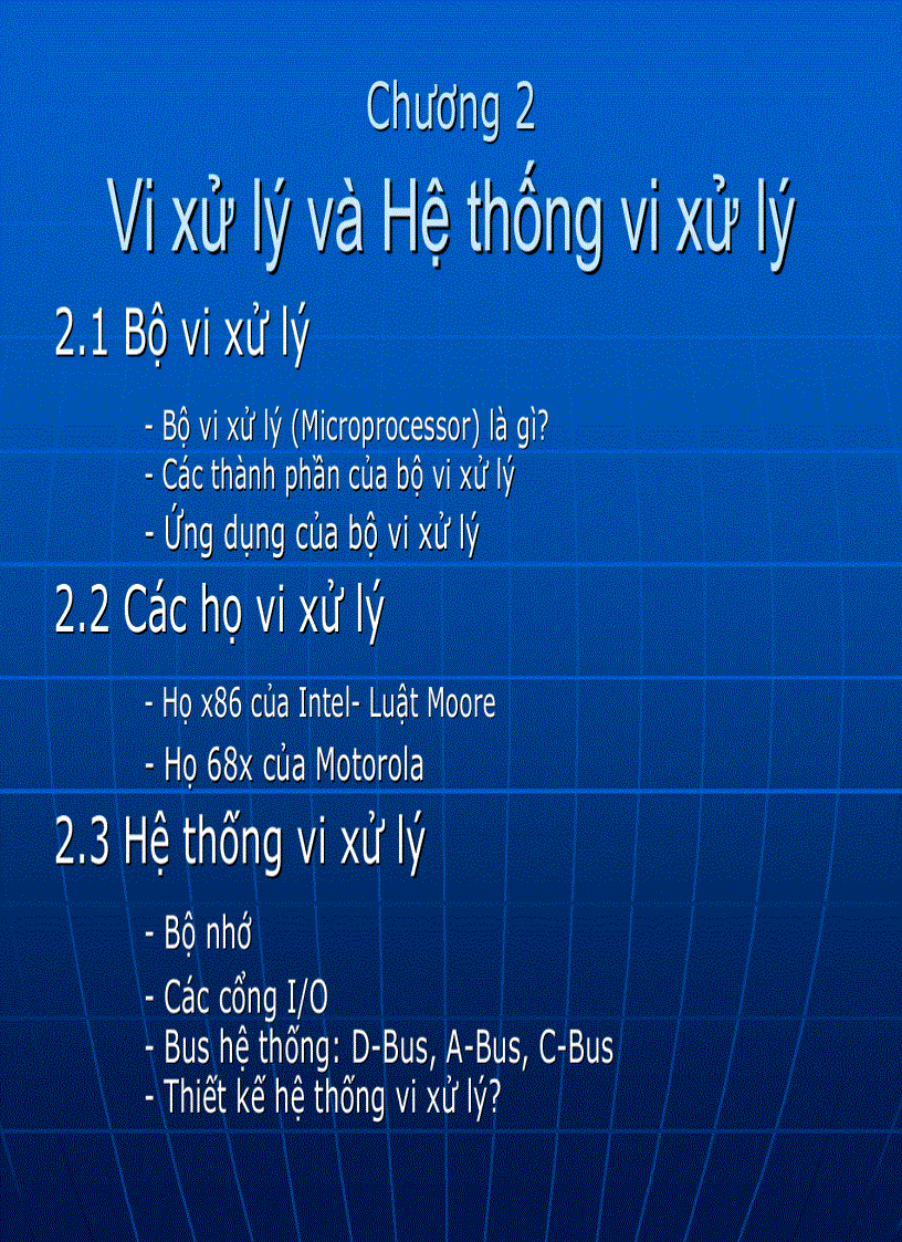 Bài giảng VXL 2
