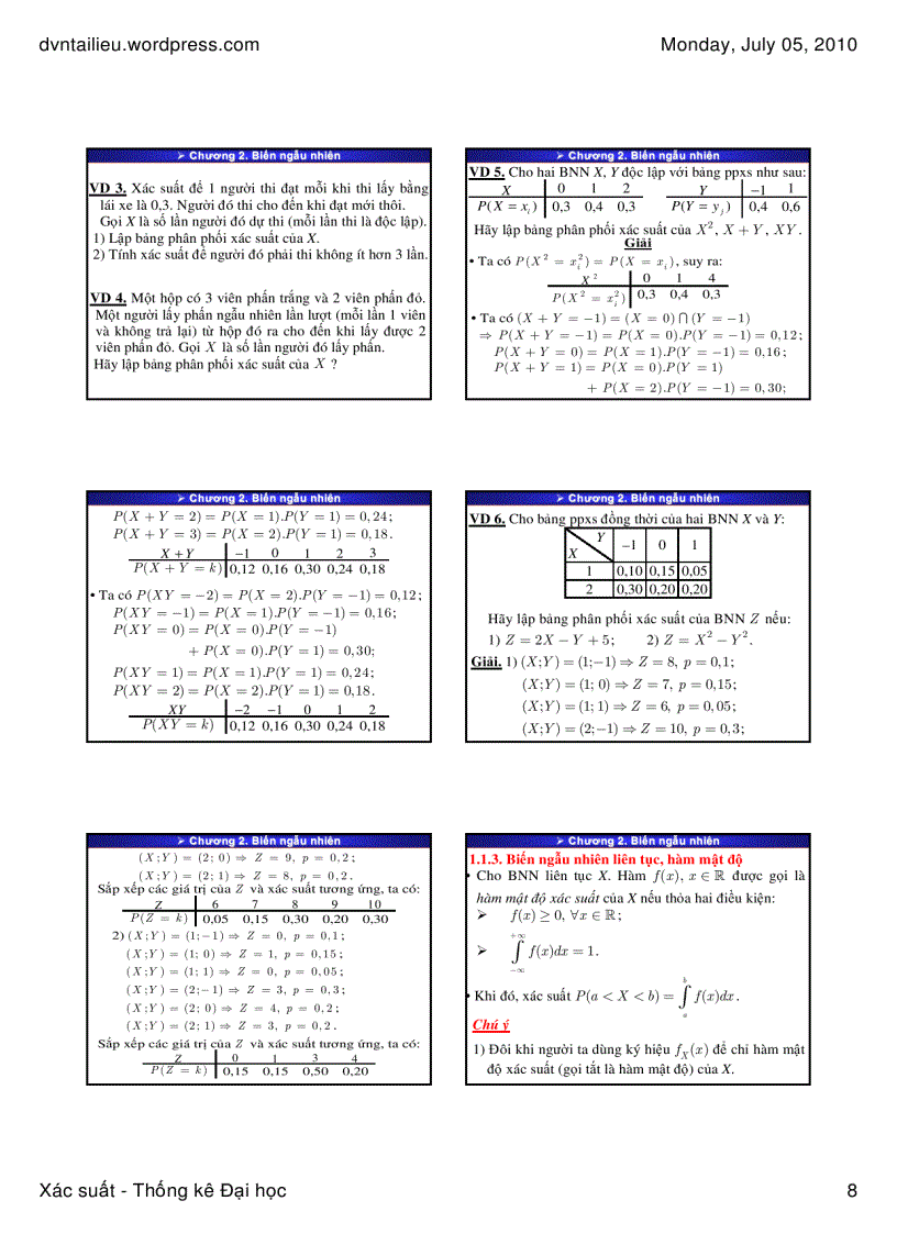 image for page Bài giảng xác suất thầy đoàn vương nguyên dhcn