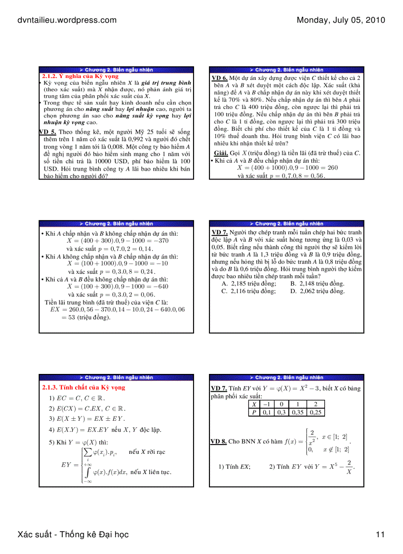 image for page Bài giảng xác suất thầy đoàn vương nguyên dhcn