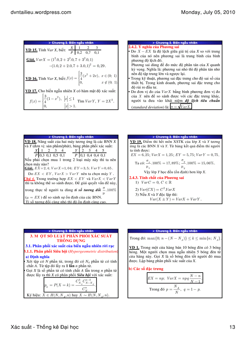 image for page Bài giảng xác suất thầy đoàn vương nguyên dhcn