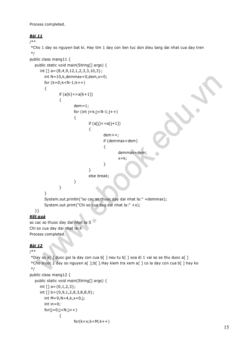 image for page Bài tập Java hay