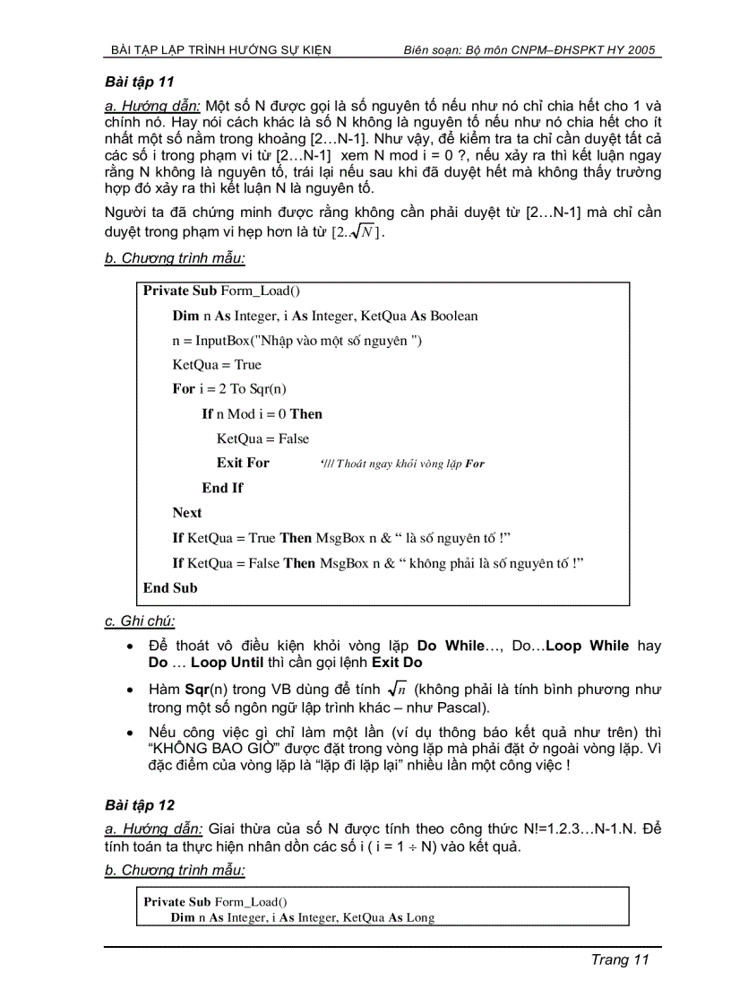 image for page Bài tập lập trình Visual Basic 6 0