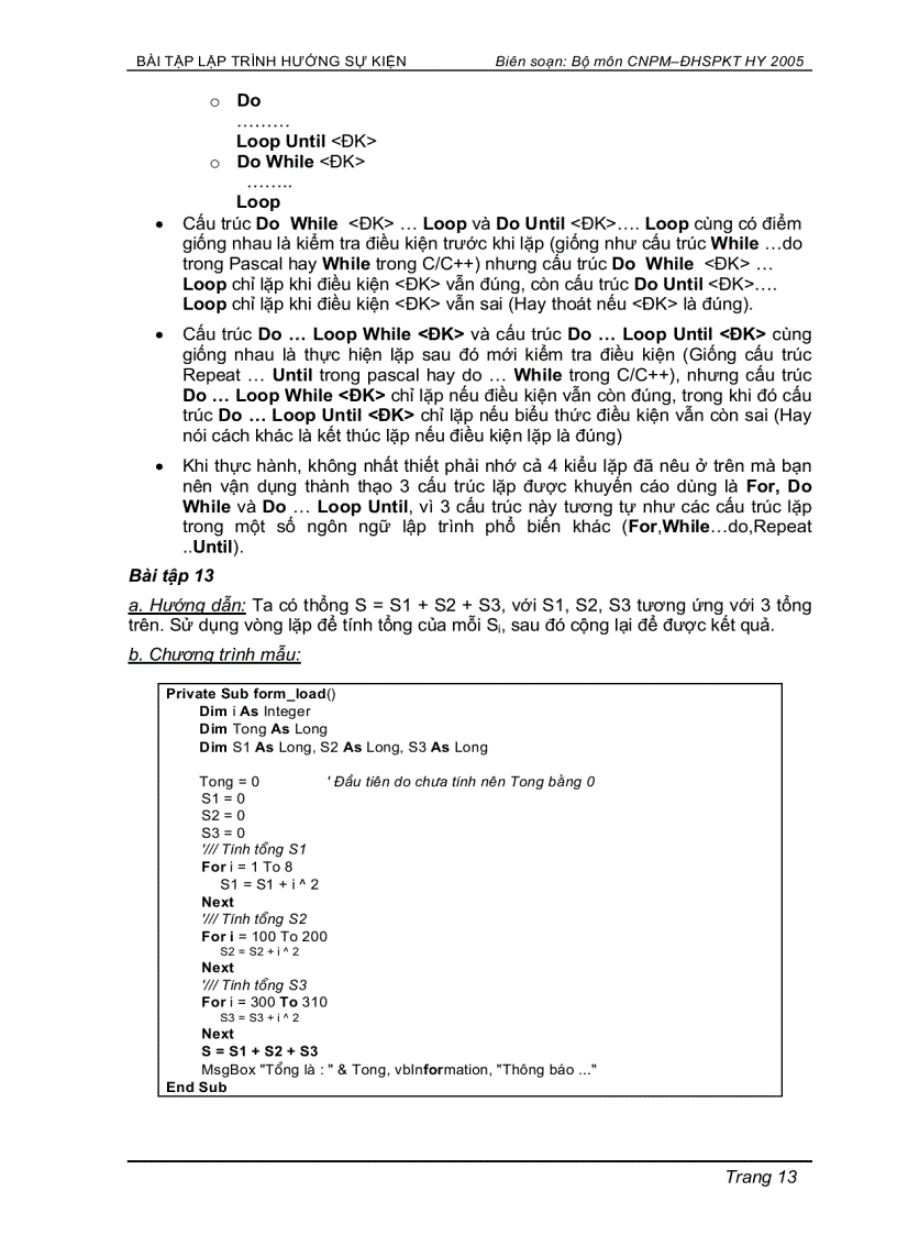 image for page Bài tập lập trình Visual Basic 6 0