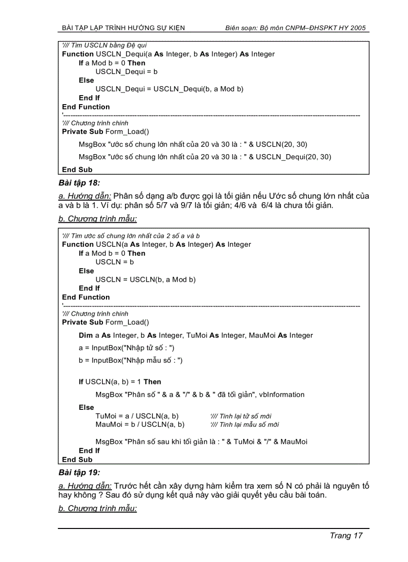 image for page Bài tập lập trình Visual Basic 6 0