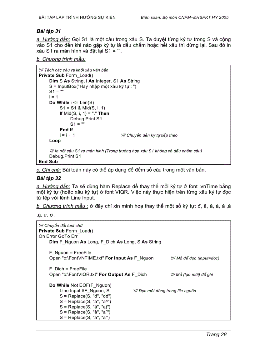 image for page Bài tập lập trình Visual Basic 6 0