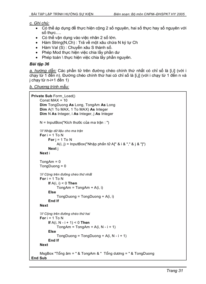 image for page Bài tập lập trình Visual Basic 6 0