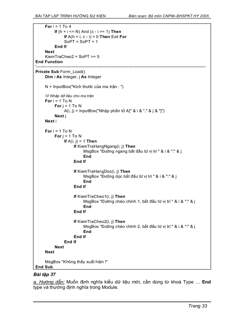 image for page Bài tập lập trình Visual Basic 6 0