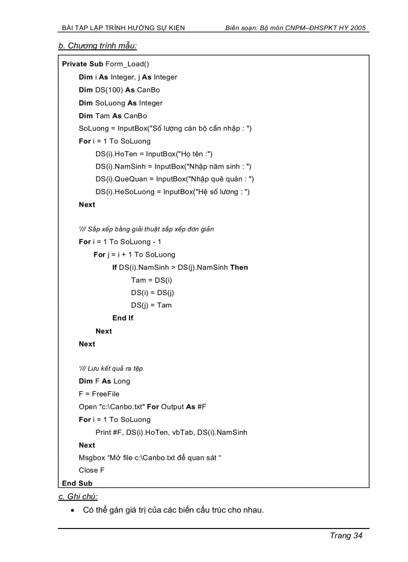 image for page Bài tập lập trình Visual Basic 6 0