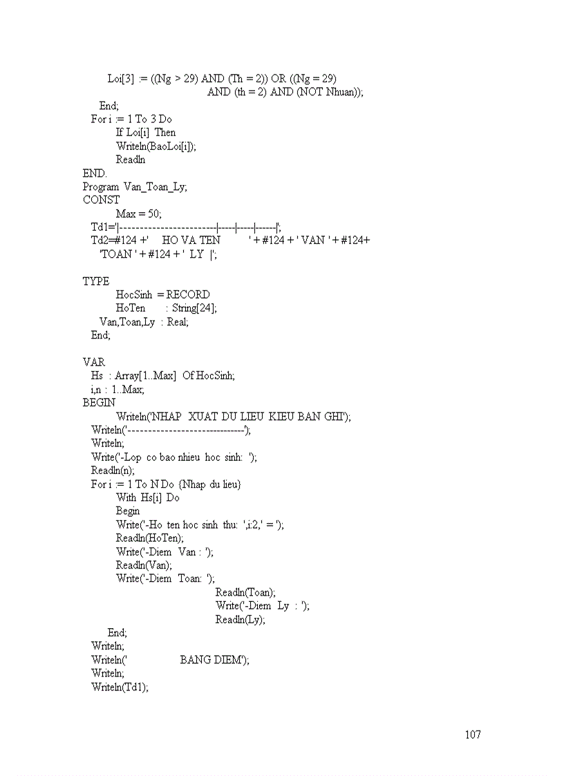 image for page Bài Tập Pascal