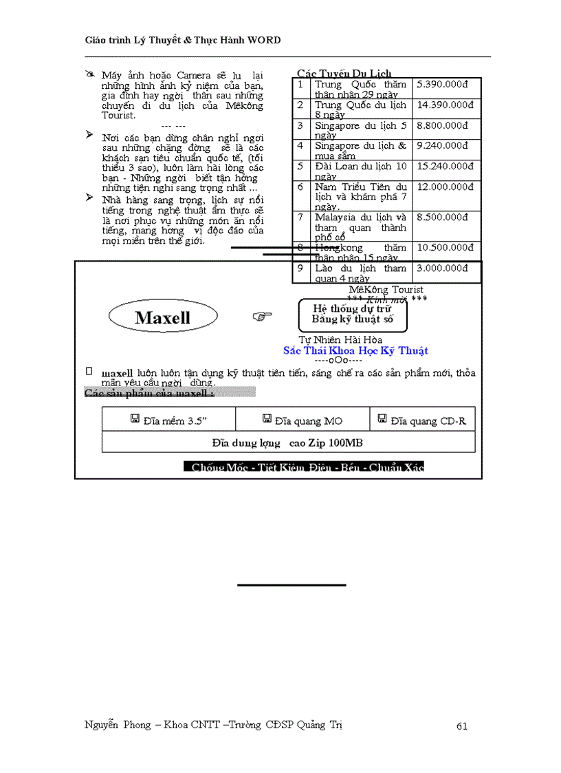 image for page Bài tập thực hành Word