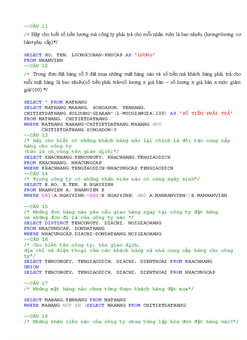 image for page Bài tập về SQL Server 2005