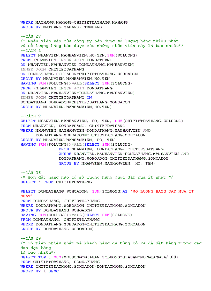 image for page Bài tập về SQL Server 2005