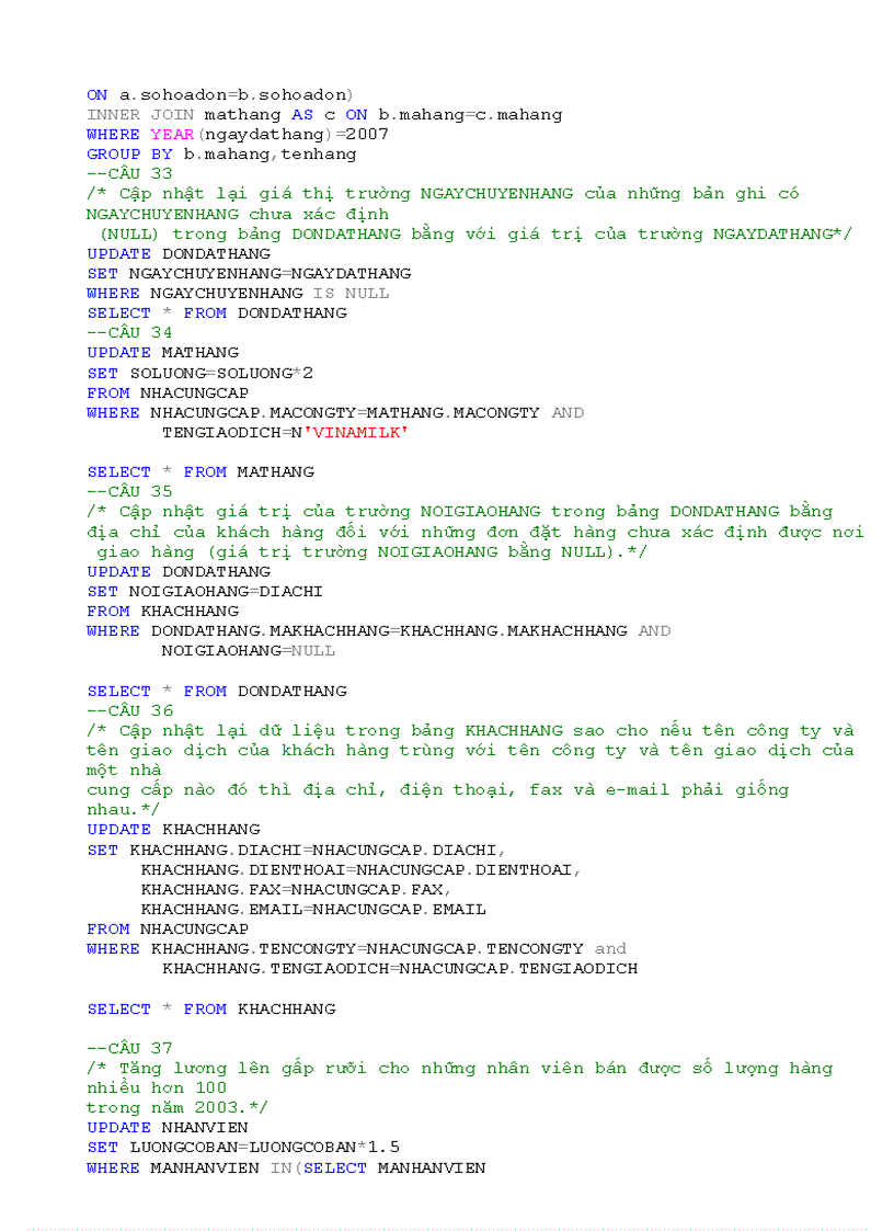 image for page Bài tập về SQL Server 2005