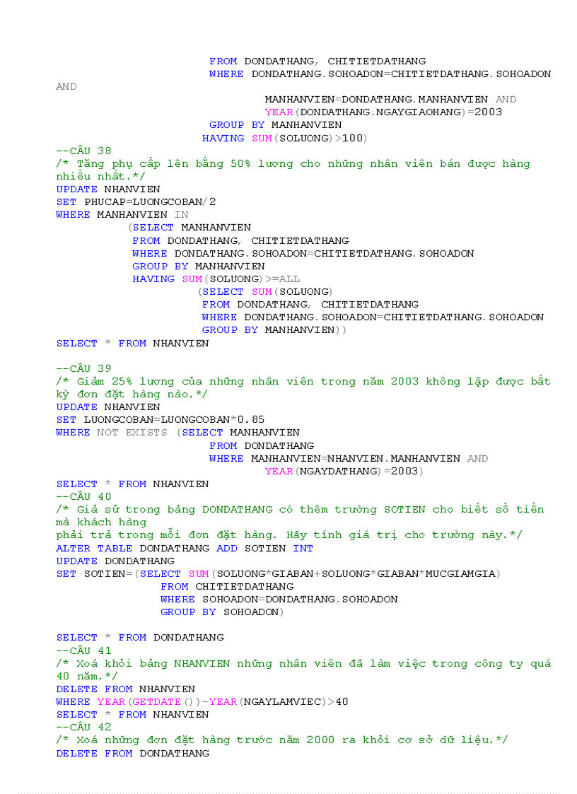 image for page Bài tập về SQL Server 2005