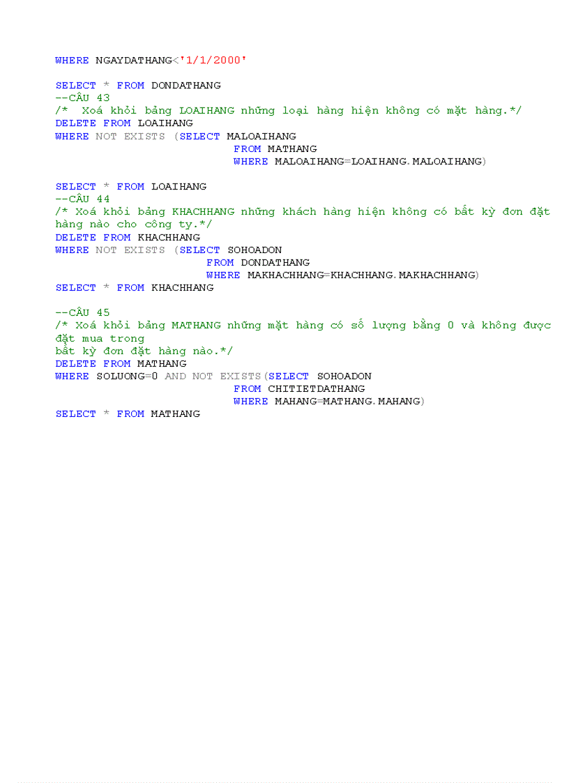 image for page Bài tập về SQL Server 2005