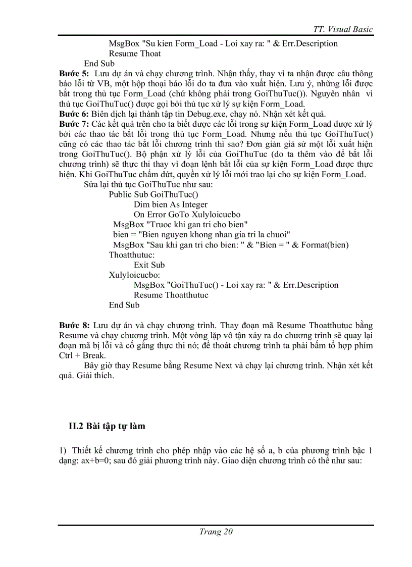 image for page Bài tập visual basic