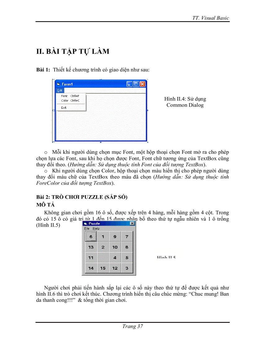 image for page Bài tập visual basic