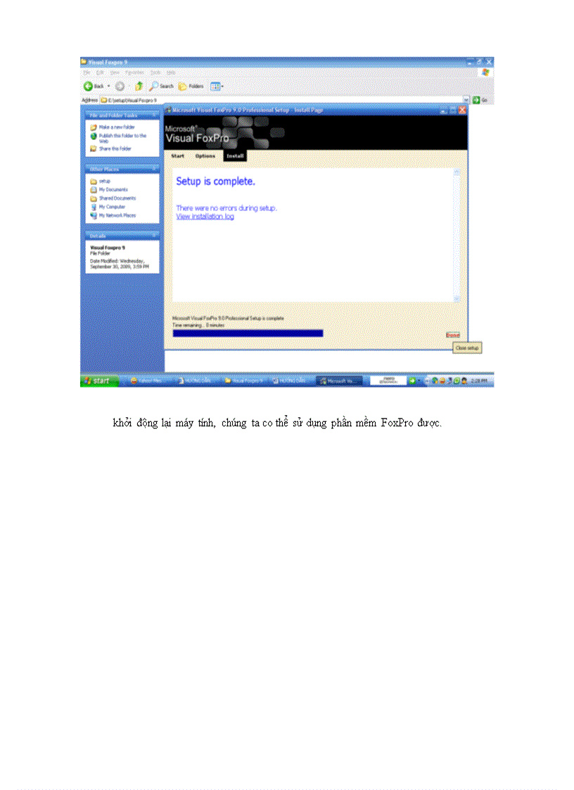 image for page Cach cai visual foxpro