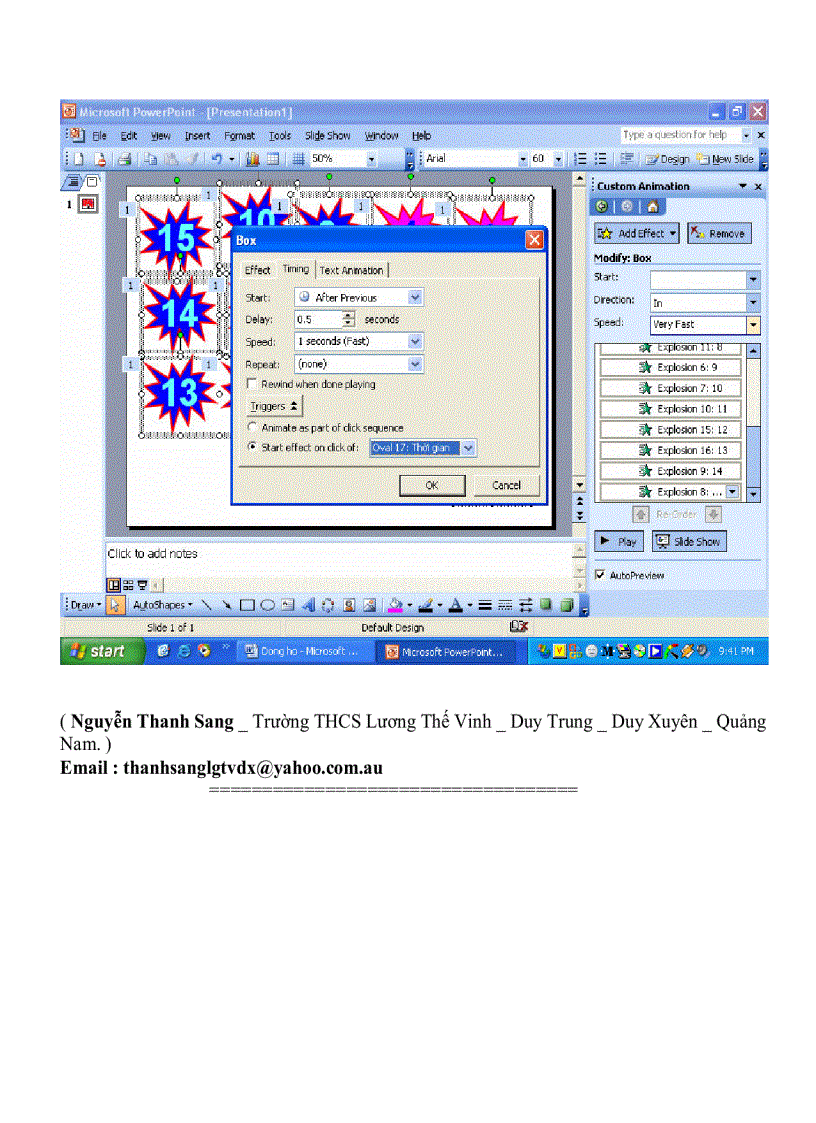 image for page Cach tao dong ho dem nguoc