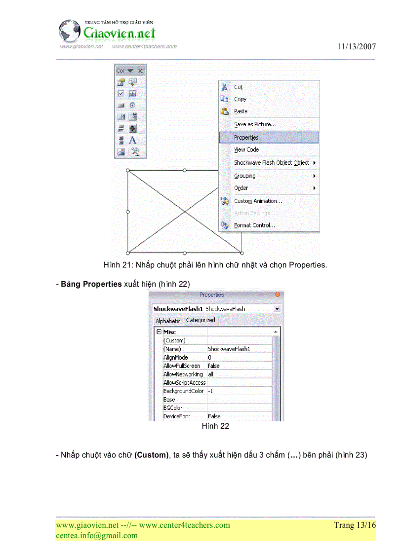 image for page Chèn Flash vào PPT