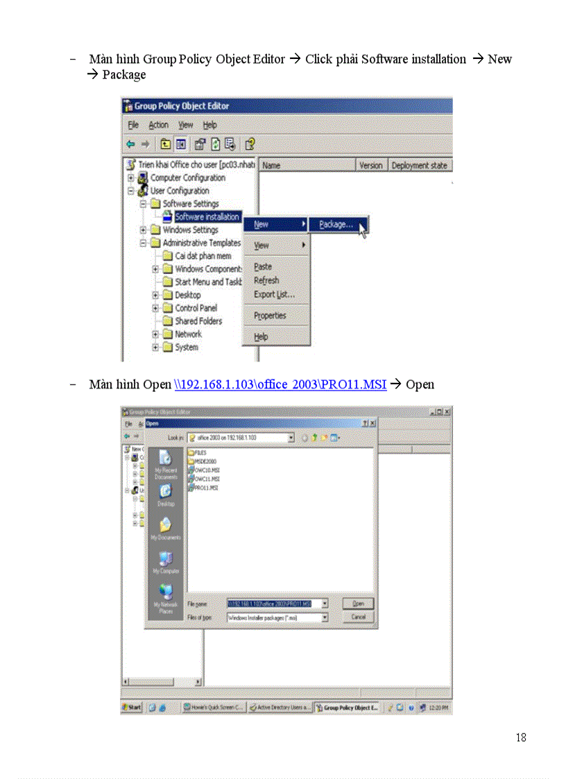 image for page Deploy softwave sử dụng file
