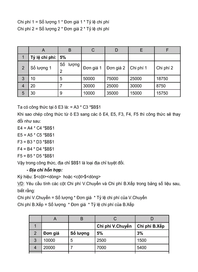 image for page Excel toàn tập Chuong II