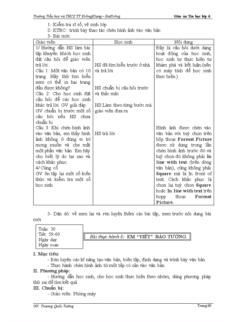 image for page Giao an Tin hoc 6