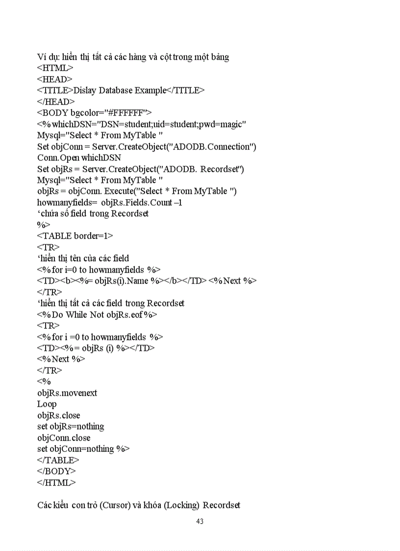 image for page Giáo trình ASP