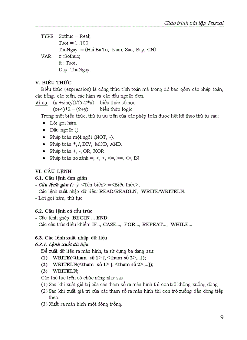 image for page Giao trinh Bai tap Pascal