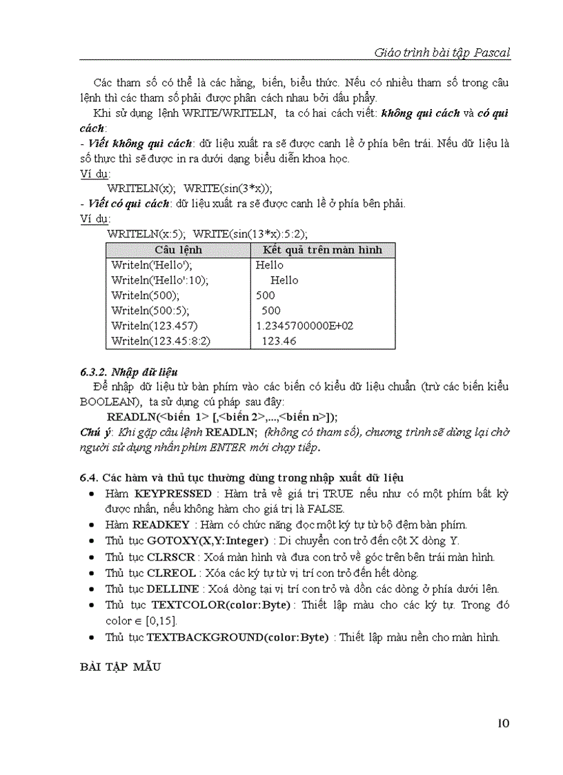 image for page Giao trinh Bai tap Pascal